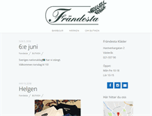 Tablet Screenshot of frandestaklader.se